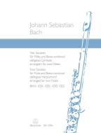 4 Sonates pour flûte et basse continue/clavecin obligé BWV 1034, 1035, 1030, 1032 Standard