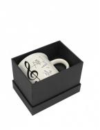 Tasse ''All I need is music'' blanc 350 ML 