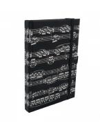Carnet de notes partitions noir A6 