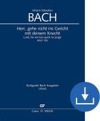 Seigneur, n'entre pas en jugement avec ton serviteur BWV 105 Download