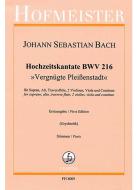 Cantate de mariage Vergnügte Pleißenstadt BWV 216 