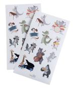Autocollant bauxili animaux 2 
