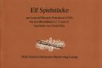 Elf Spielstücke aus Leopold Mozarts Notenbuch (1762) 
