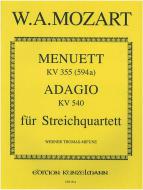 Minuet and Adagio, K 355 (594a), K 540 