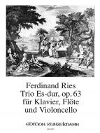 Trio in E flat major, Op.63, for Flute, Cello and Piano 