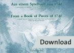Extrait d'un livret de jeu de 1740 Download
