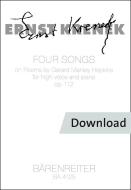 4 chansons op. 112 
