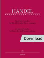 Sonates complètes pour flûte à bec et basse continue Download