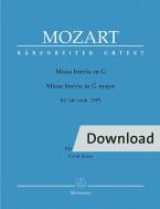 Missa brevis en sol majeur KV 140 (anh. 235d) Download