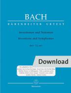 Inventions et Sinfonies BWV 772-801 Download