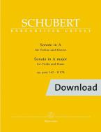 Sonate en la majeur op. post 162 D 574 Download