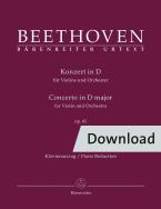 Concerto en ré majeur op. 61 Download