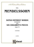 Songs Without Words, Op. 30, No. 5 