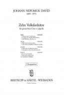 10 Volksliedsätze 1 