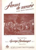 Avant de mourir op. 17 