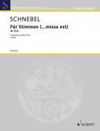 Für Stimmen (... missa est) Standard