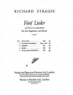Five Songs to Poems by Ludwig Uhland Op. 47/5 