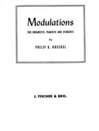 Modulations for Organists, Pianists and Students 