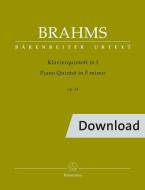Quintette pour piano en fa mineur op. 34 Download