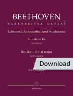 La Sonate pour piano en mi bémol majeur. 81a < Les Adieux > Download