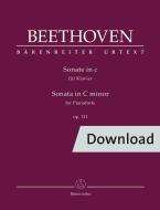 Sonate en do mineur op. 111 Download