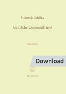 Musique chorale sacrée 1648 SWV 369-397 Download