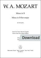 Missa brevis en si bémol majeur KV 275 (272b) Download