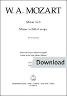 Missa brevis en si bémol majeur KV 275 (272b) Download