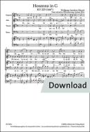 Hosanne en sol majeur KV 223 (166e) Download