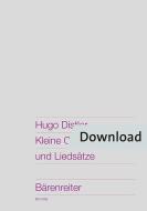 Kleine Choralmotetten und Liedsätze 