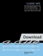 Classiques pour deux flûtes alto Download