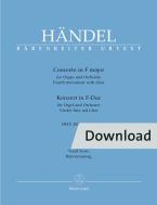 Concerto en fa majeur, op. 4/4 HWV 292 Download