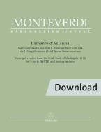 Lamento d'Arianna pour 5 voix (SSATB) et basso continuo Download