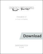 Invocation VI pour soprano et flûte basse Download