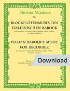 Musique de flûte à bec du baroque italien Download