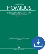 Praise the Lord, O Jerusalem HoWV II.169 Download