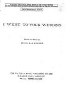 I Went To Your Wedding 