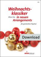 Weihnachtsklassiker in neuen Arrangements für gemischten Popchor Download