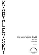 Concerto No. 2 - pour piano et orchestre op. 23 