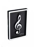 Magnet g-clef white 
