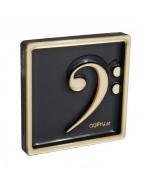 Magnet bass clef gold 