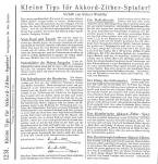 Kleine Tips für den Akkordzither Spieler 