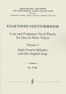 Lost and Forgotten Vocal Pieces 3: Eight French Mélodies and One English Song 