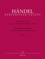 Sonate en trio en fa majeur HWV 405 