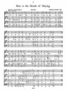 Morley Now Is The Month Of Maying SATB 