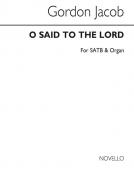 I Said To The Lord 