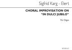 Choral Improvisation on 'In Dulci Jubilo' 