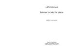 Selected Works for Piano 