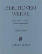 Quatuors à cordes et version pour quatuor à cordes de la sonate pour piano op. 18/1-6 und op. 14/1 Vol. 1 