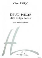 2 Pièces dans le style ancien 